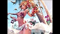 sexy girls Sexy Anime Beach Girlswmv