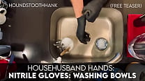 HouseHusband Hands: Nitrile Gloves : Washing Bowls