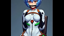 Rei tied to chair and viewed from multiple angkes