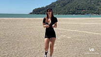 Salí a correr por la playa y me encontré al amigo de mi hijo