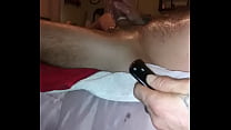 Playing with my big cock alone