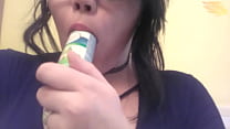Hot Sucking A Bottle Like A Dick