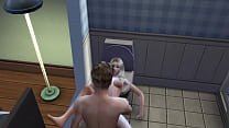 Sims 4: Luna makes Lucky Fan Cum Fast! Part 3.