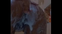 Sexy Caribbean teen girl skyyy876, naked shower, wet pussy and ass