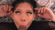sexy submissive asian babe face fucked