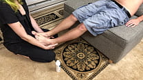 Belyla Bradley Gives Foot Massage