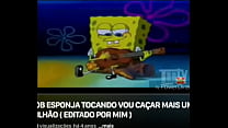 Tocando uma dentro da agua bob esponja
