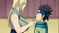 Tsunade não perdou o jovem aprendiz