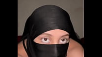 Muslim hijab tease goes full anal-slut mode – arab girl spreads her big ass wide like a whore