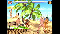 Kyouko Vs Farah on a beach somewhere