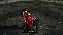 Tekken 6 Anna Williams ballbusting Lee