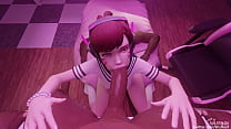 Overwatch DVA Giving Head Interracial