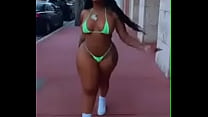 Big booty bitch walking and shaking her ass
