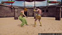Karen Krash VS Al (Naked Fighter 3D)