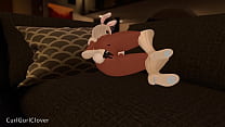 Virtual Bunny GF masturbates while waiting for you to get home || VrChat