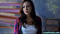 Nasty Wild Lesbo Girl Punish Cute Lez Girl (aubrey jenna nina) clip-14