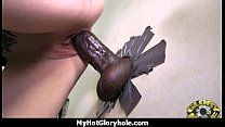 Gloryhole cock licking and sucking interracial 24