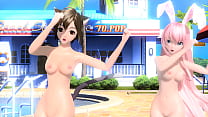 Megurine Luka & Meiko Summer Idol Project diva Nude Mod Full Nude