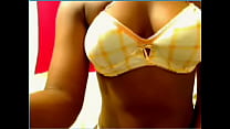 Amateur Ebony Cam Chick Shows Tits -