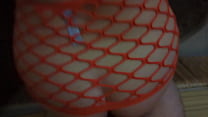Fishnets and fat ass in Brooklyn - fucking this MILF and cumshot on her tits