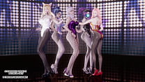 [MMD] EXID - Up & Down Ahri Akali Kaisa Evelynn Seraphine Hot Kpop Dance League Of Legends Hentai