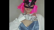 Let my natural tits and kitty mask seduce you as I masturbate