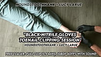Black Nitrile Gloves Toenail Clipping Session