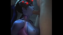 Overwatch- Widowmaker sucking a dick