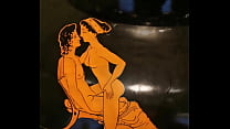 AI Experiments: Animated Ancient Greek Erotic Art of Couple Making Love
