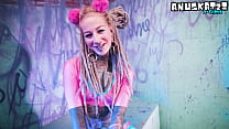 Screenshot Tattooed girl s olo Double Penetration with To tration with Toys
