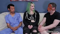 Spicy nympho was taken in ass hole madhouse for uninhibited therapy