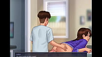 Ms. Debbie and step son Horny Fuck Dog Style Summertime saga