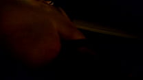 Riding around flashing my boobs at night