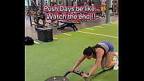 Push Days Be Like.. Watch the End! 180lbs Sled Push EFC Shoes nikewomen & Shorts rmour #gym #fitness #work ...