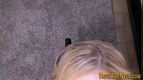 Teen amateur in pov sucks and fucks big cock