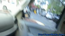 Pov booty teen teases in car