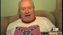 Ebony gets group cumshots 18