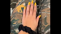 The nails match too