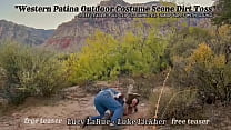 Western Patina Outdoor Costume Scene Dirt Toss