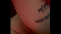 Quick clip of fucking my thick tatted pawg goddess and cumshot