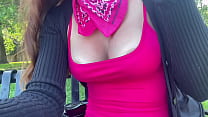 Italian Big Tits Milf Artemisia Love Hot Solo Outdoor Naked Big tits fetish play