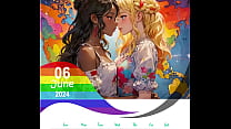 LESBIAN BEAUTY KISSING COLLECTION EROTIC AND ROMANTIC CONTENT