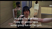 Nat gangbang at Gym