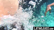 LatinoJuice.com - Damian & Dan Lopez - Teaching inked Dan Lopez to endure my deep pounding after snorkeling