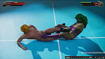 Jennifer Walters VS Brian (Naked Fighter 3D)