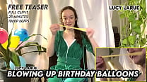 Blowing Up Birthday Balloons