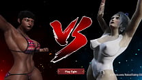 Leticia VS Yuki (Naked Fighter 3D)
