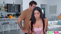 Halloween makes big ass latina stepsister being a total brat
