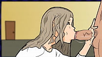 Persona H Saki Konshi Blowjob Girl gives good head after a few drinks