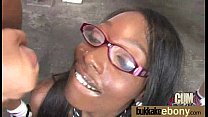 Hot ebony bukkake gangbang 25